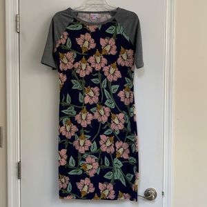 Lularoe Julia floral baseball tee dress